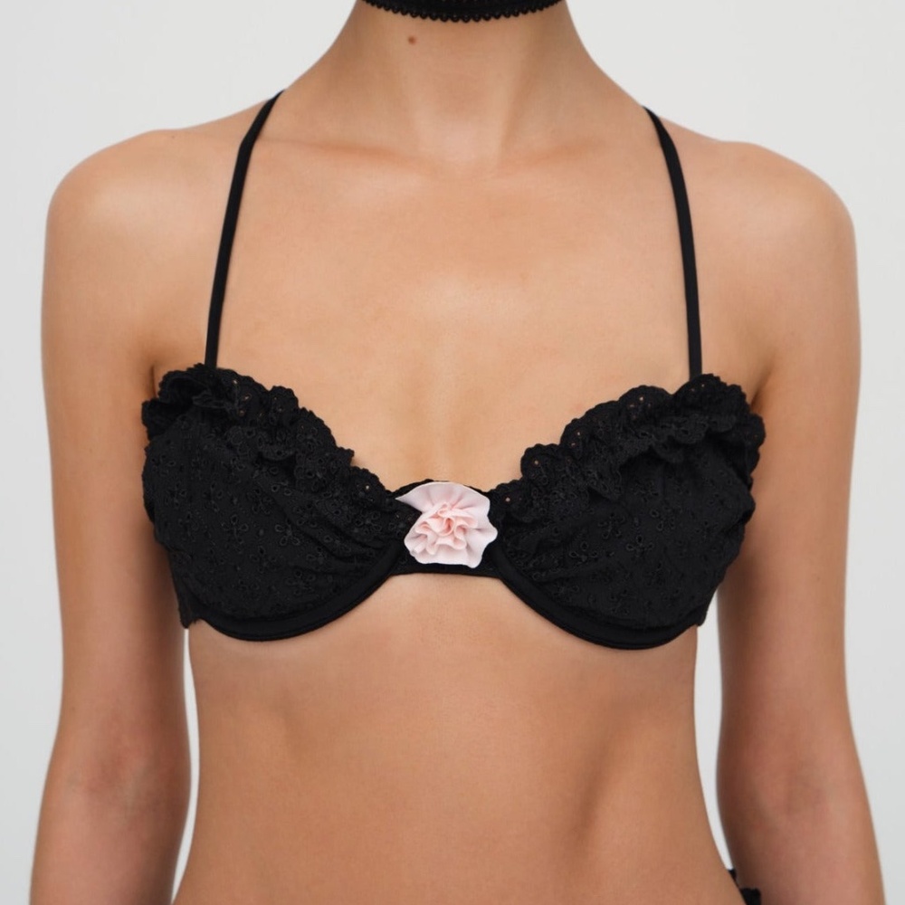 For Love & Lemons Clove Underwire Bikini Top Size XXS / Black